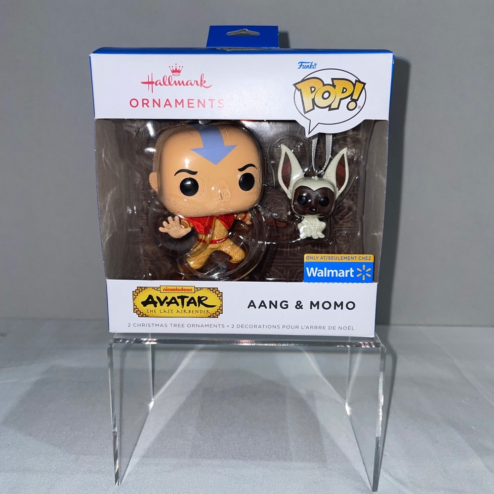 Hallmark Funko Pop Avatar The Last Airbender Aang & Momo Ornaments Walmart New